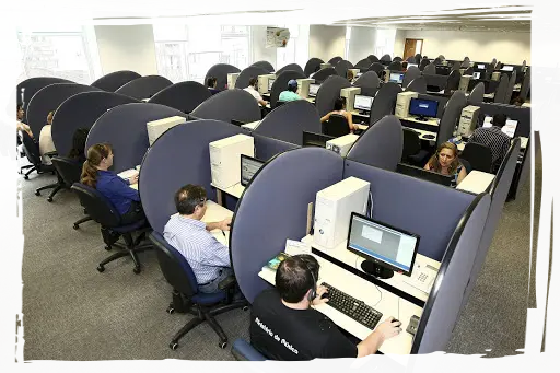 Call Center em ação